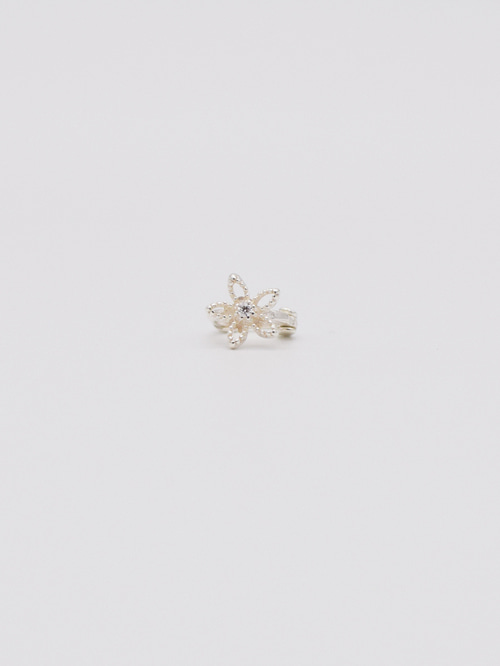 [실버925] 도트라인꽃 귓바퀴 링피어싱